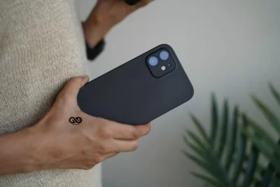 Dark Black Ultra Thin Slim Case for iPhone 12 Mini