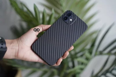 Carbon finish Ultra Thin Slim Case for iPhone 12 Mini