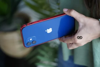 Red Fiber Bumper for iPhone 12 Mini (Bumper, not a Case)