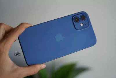 Azure Blue Ultra Thin Case for iPhone 12 Mini