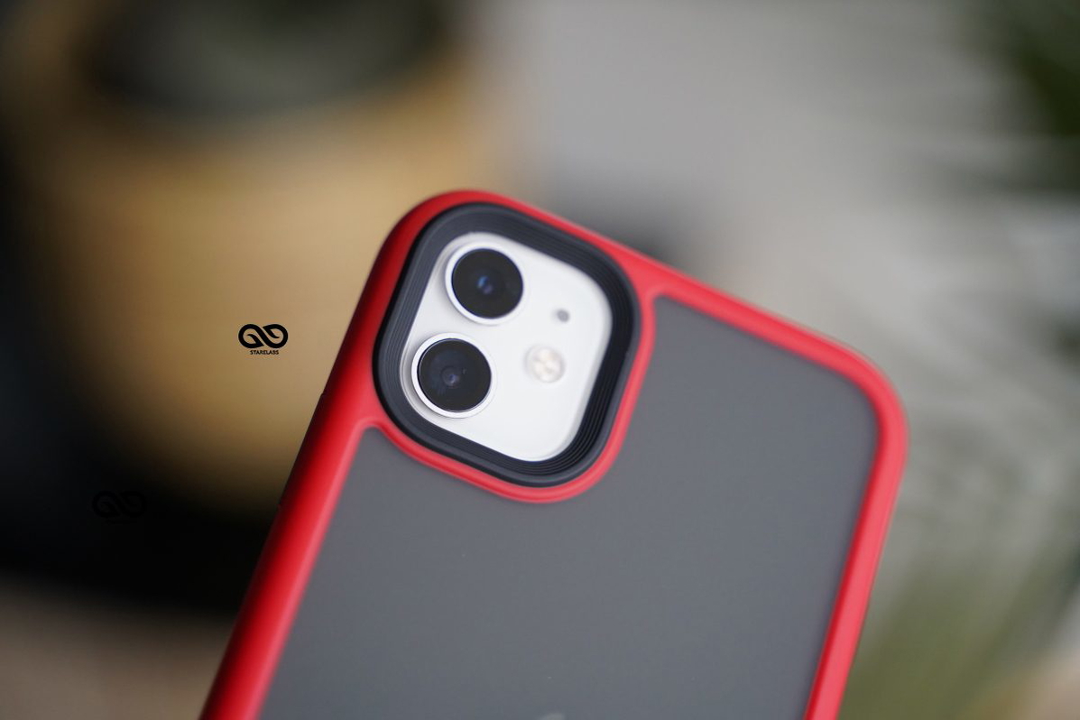 Red Drop Proof Sleek Matte Case for iPhone 12