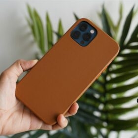 Saddle Tan Vegan Leather Case for iPhone 12 Pro Max