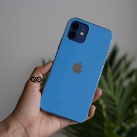 Light Blue Glass Finish Soft case for iPhone 12 Mini