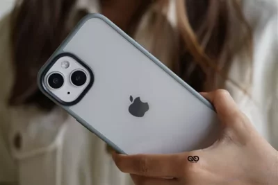 Grey Drop Proof Transparent Sleek Case For iPhone 13 Mini