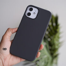 Midnight Black Genuine Silicone Case For iPhone 12 Mini