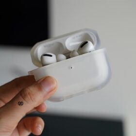 Frosted White Rugged Translucent Airpods Pro Case