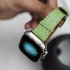 Fern Green Vegan Leather Strap For Apple Watch 49 MM Series Ultra/Ultra 2