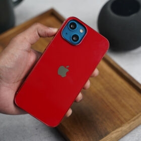 Red Glass Finish Soft case for iPhone 14