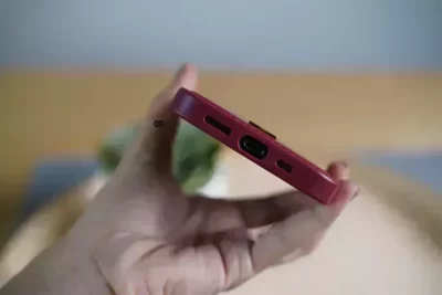 Chequered Leather Case with Card Slot 120 Chequered Leather Case with Card Slot