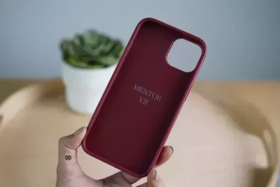 Chequered Leather Case with Card Slot 107 Chequered Leather Case with Card Slot