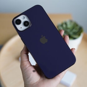 Deep Purple Glass Finish Soft case for iPhone 14