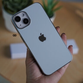 White Glass Finish Soft case for iPhone 14